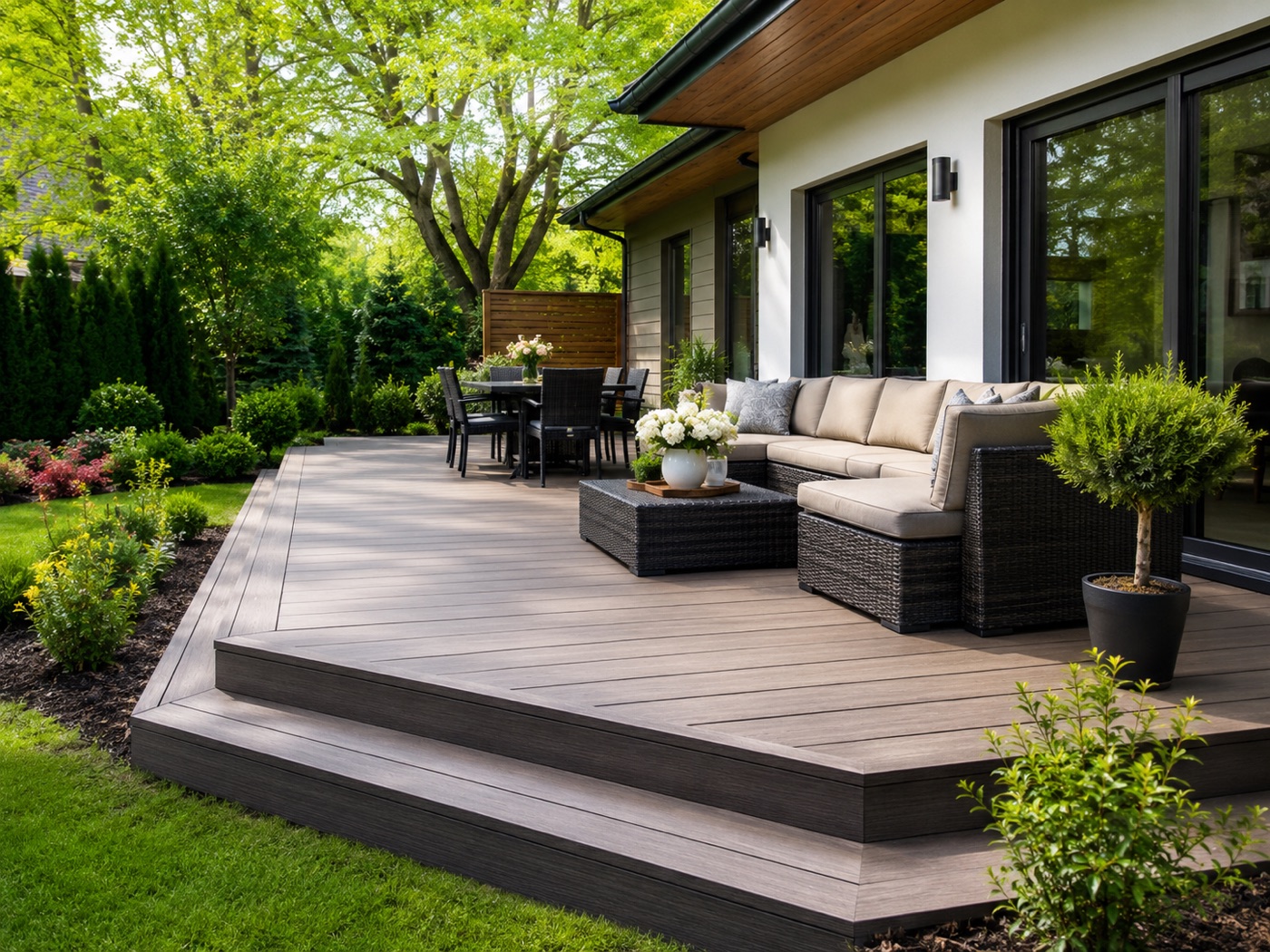 Terrasse en bois composite