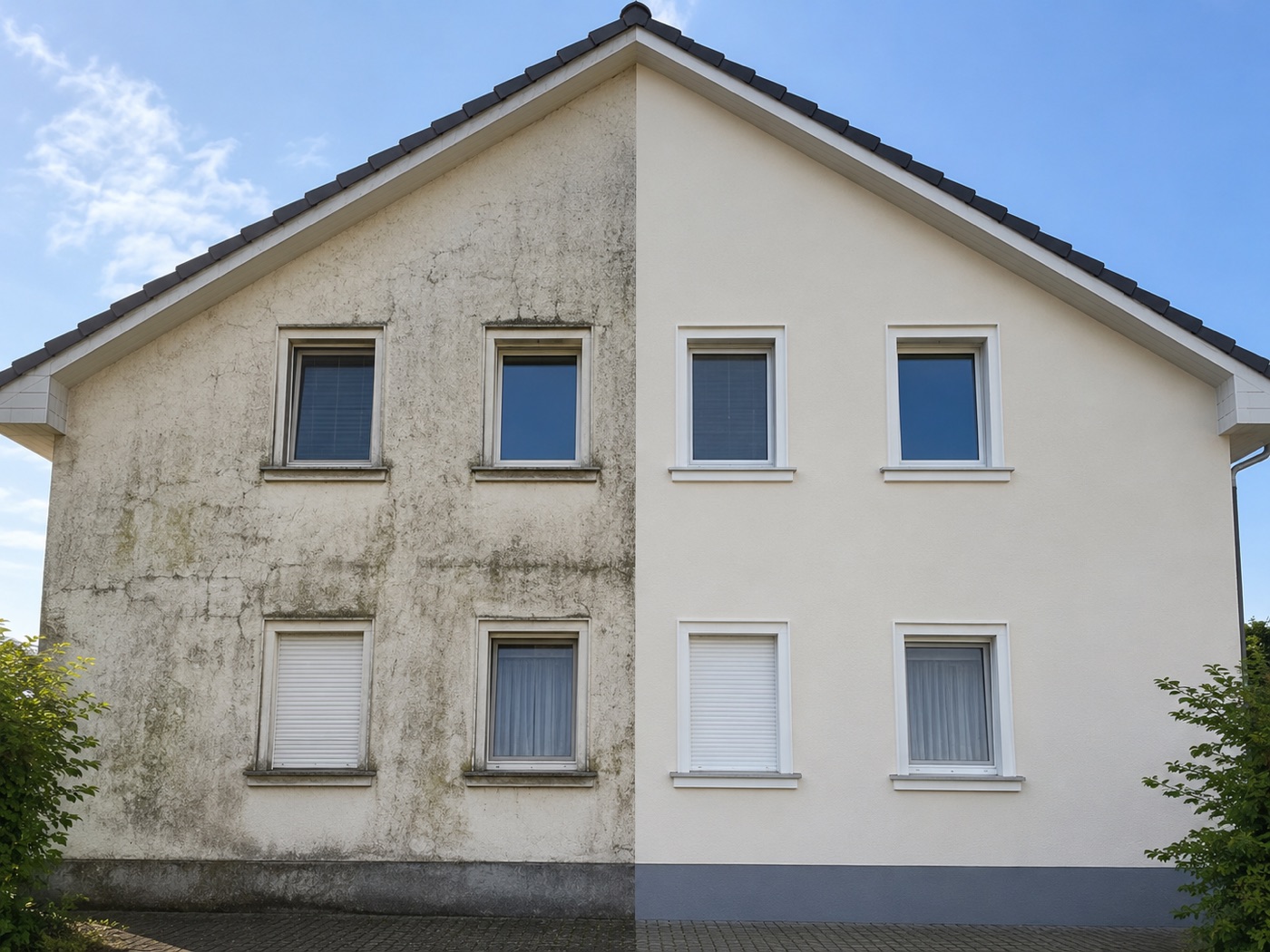 Nettoyage et peinture de façade