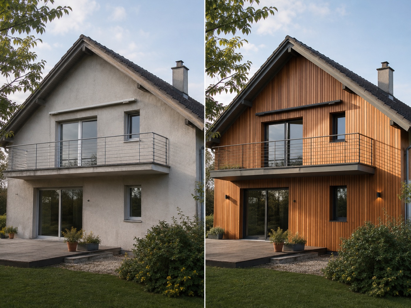 Bardage bois contemporain