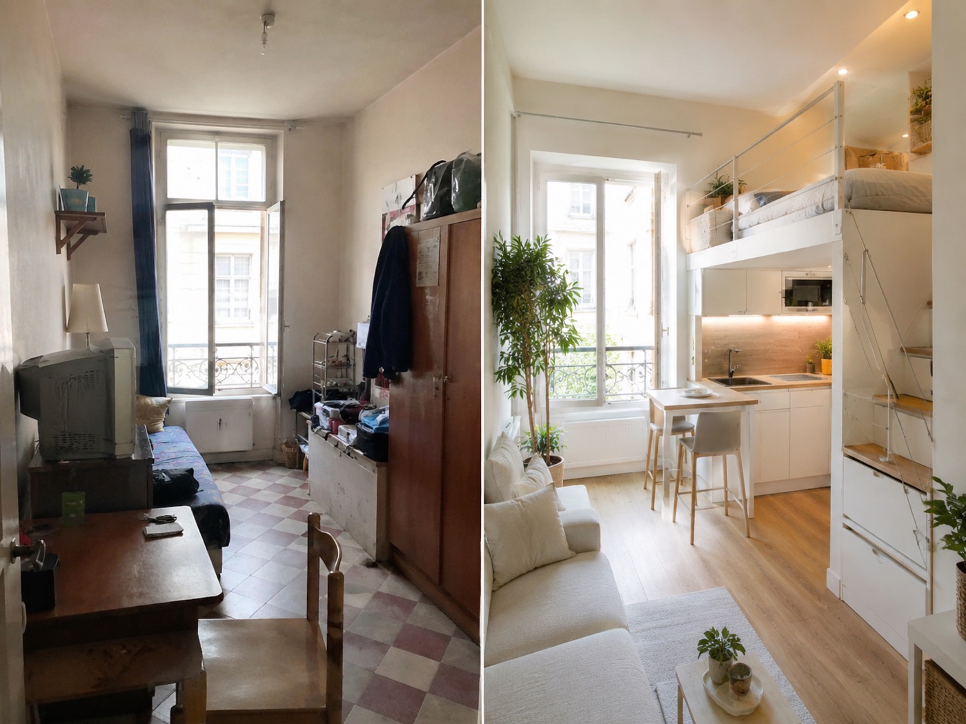 Studio optimisé en plein centre