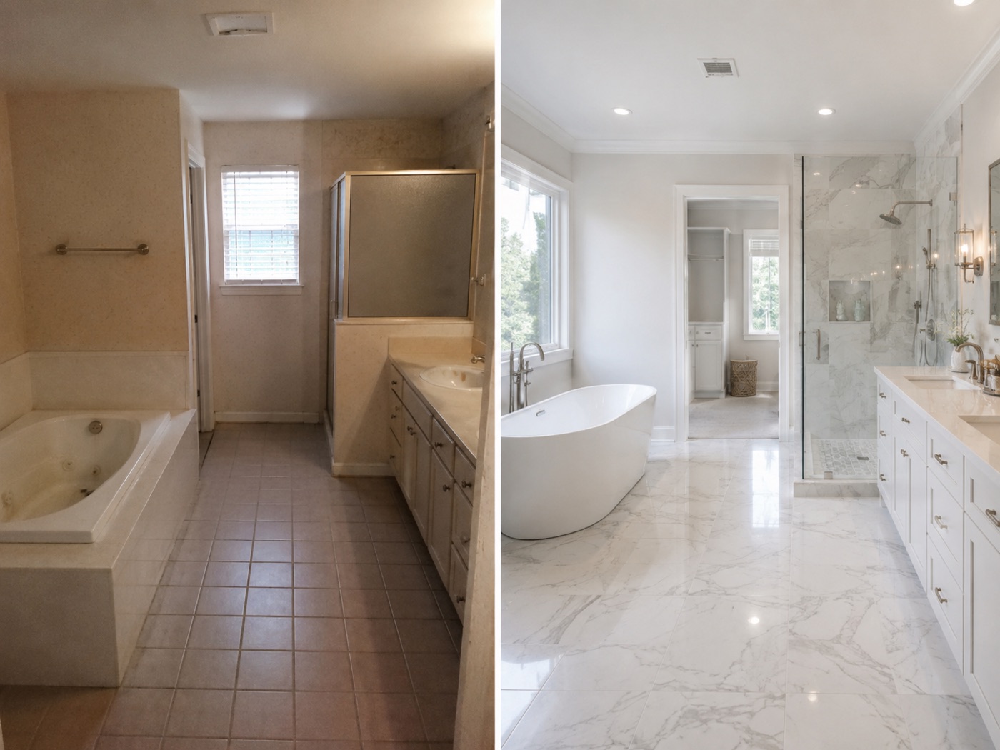 Salle de bain avec douche à l'italienne