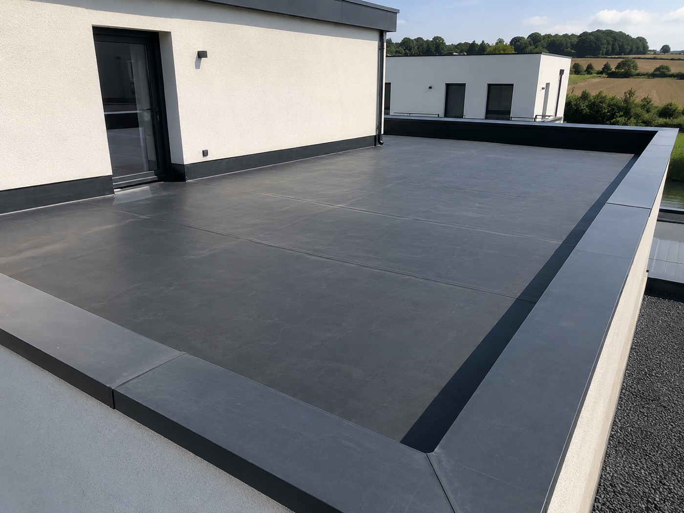 Toiture-terrasse étanchéifiée